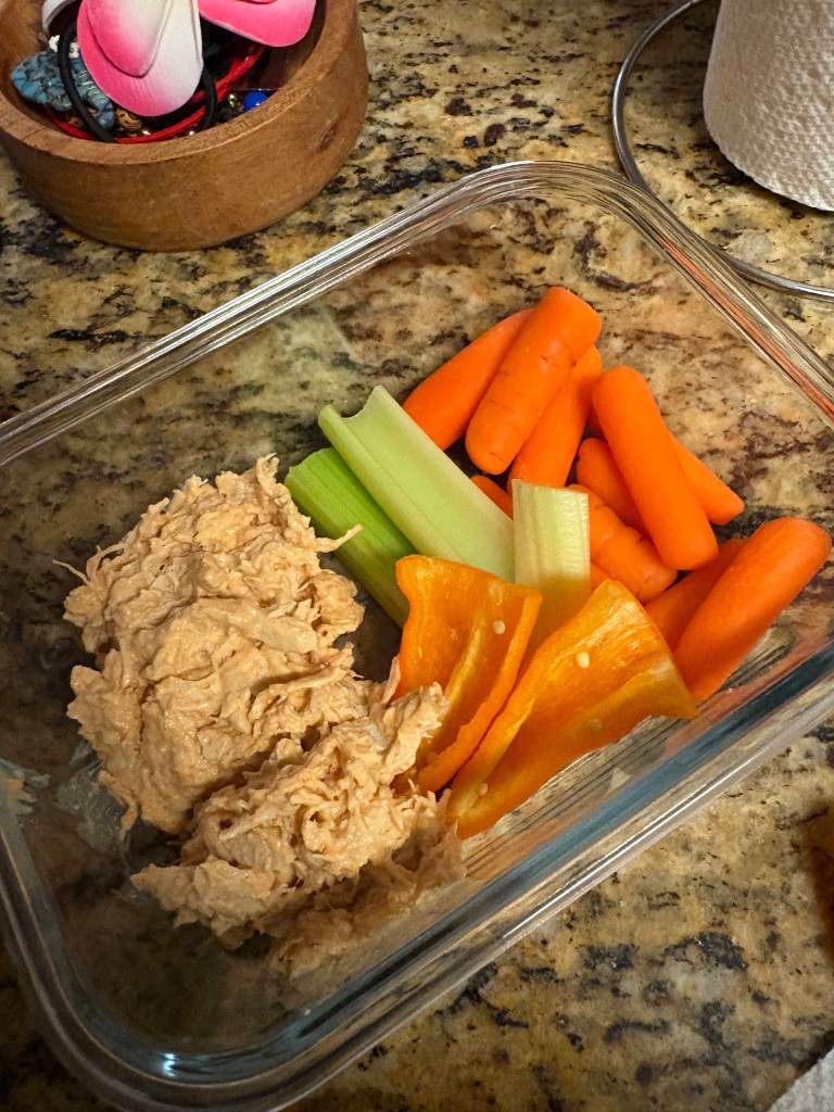 Buffalo Chicken Salad & Veggies